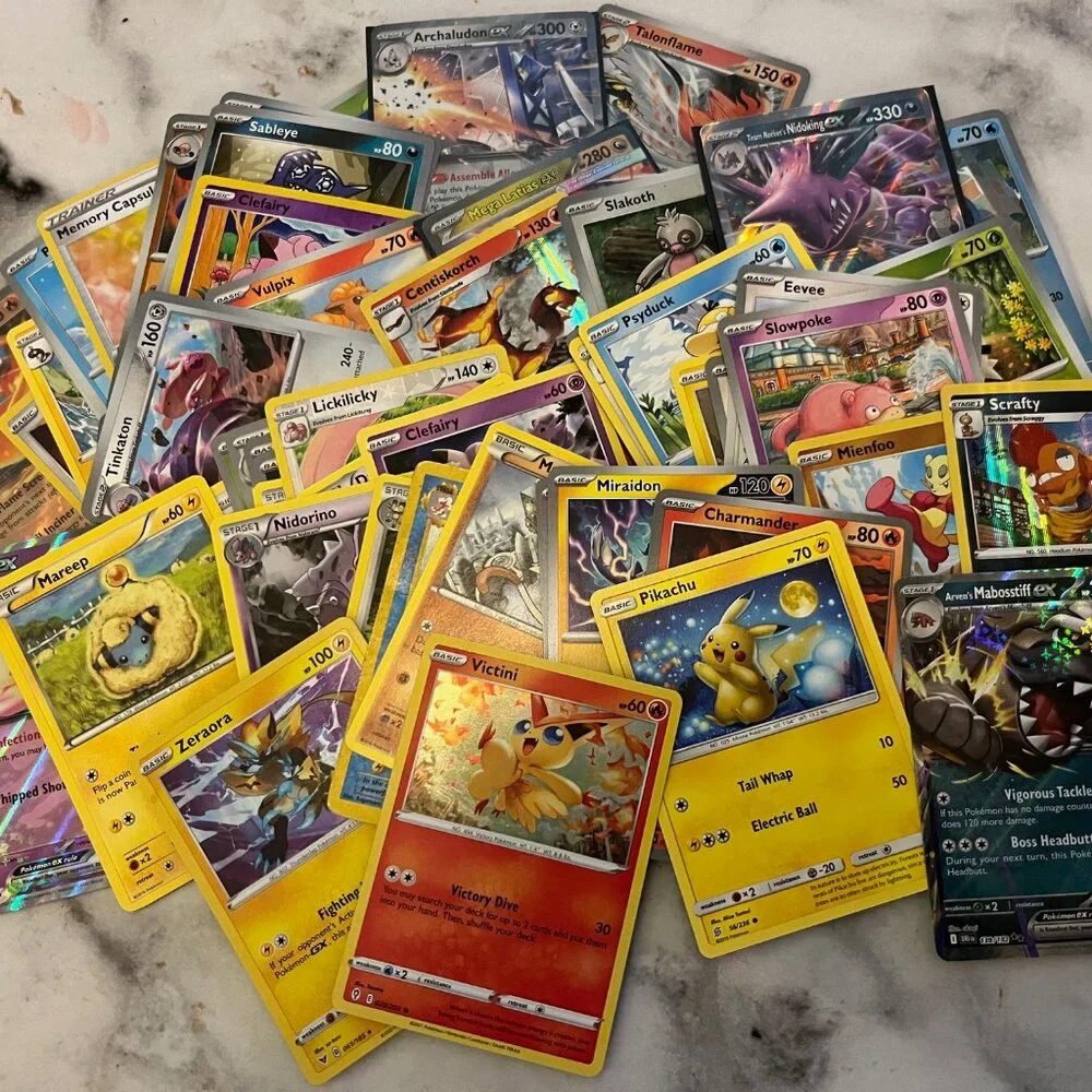 EX/full art Pokémon Card Curated Lot | EX or full art Guaranteed + Rares & Holos
